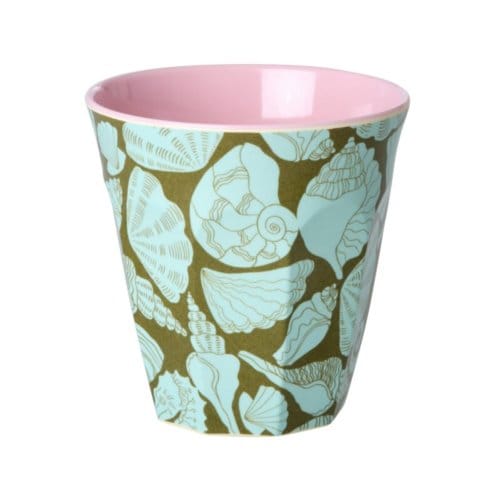 Rice melamine beker met zeeschelpen, 250 ml