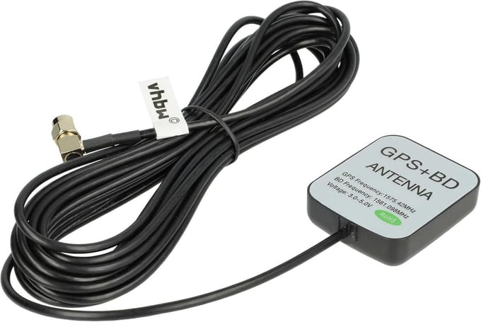 GPS Antenne - Navigatie Antenne - Verbeter Signaal - Magnetische Basis - 5 Meter Kabel - Zwart