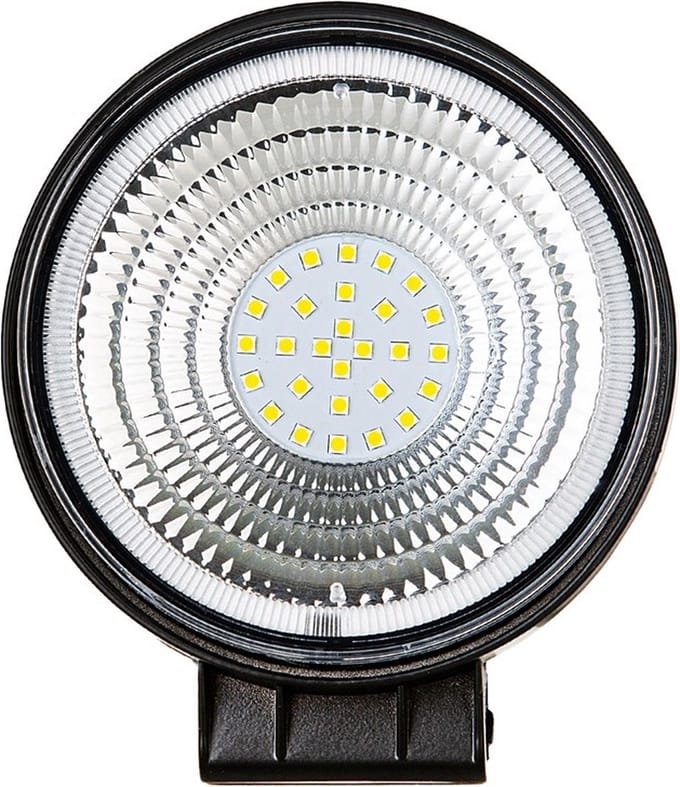 Verstraler LED 28W - Ø 112mm x 45mm | 12V & 24V DC | daglichtwit 6500K | IP67