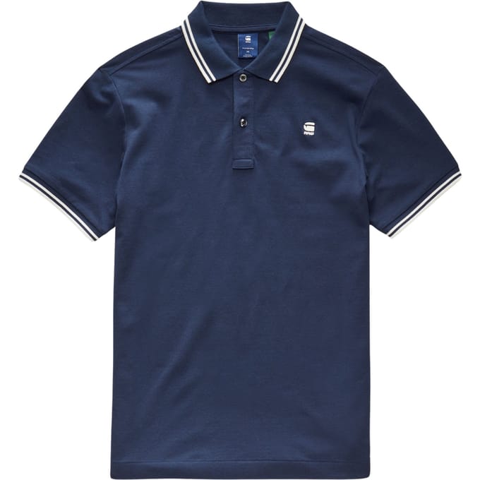 G-STAR Dunda slim stripe polo s\s Heren Poloshirt - sartho blue
