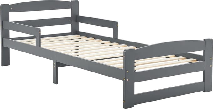 Jeugdbed / Kinderbed Arona - 90 x 200 cm - Grijs