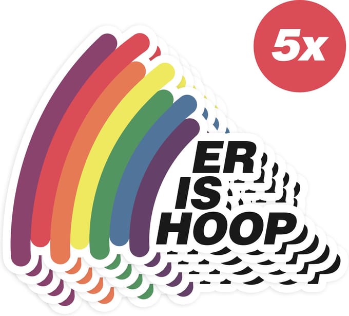 Er is hoop - stickers (5x)