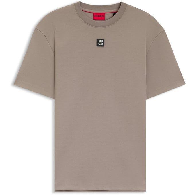 Hugo Heren Dalile Stacked T-shirt (Bruin)