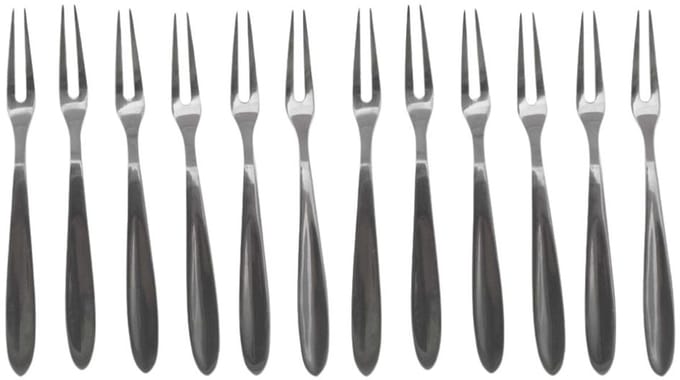 Set van 12 slakkenvorkjes 12,5 cm Fackelmann
