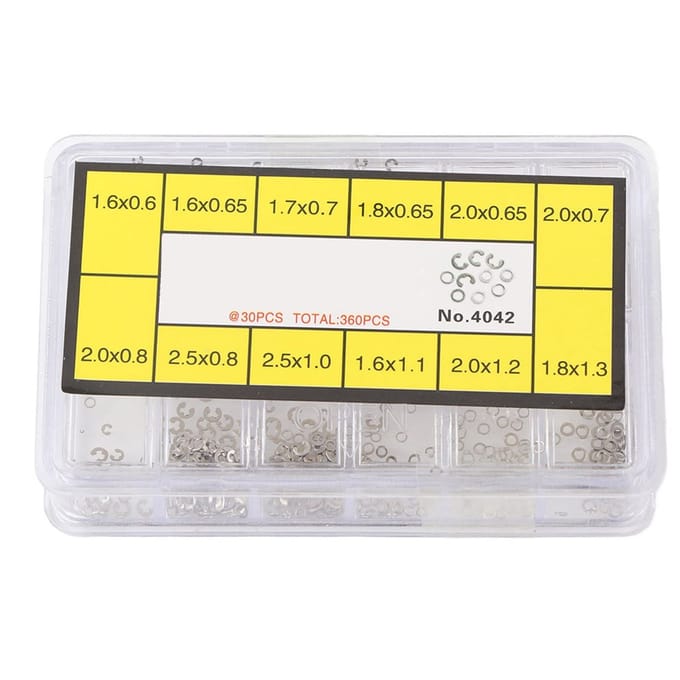 Watch Push Button Box - 12 Maten Wasclip voor Horlogemakers