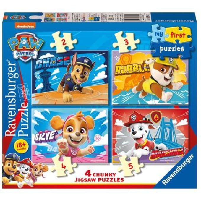 Ravensburger puzzel Paw Patrol - Legpuzzel - 2, 4, 6, 8 stukjes