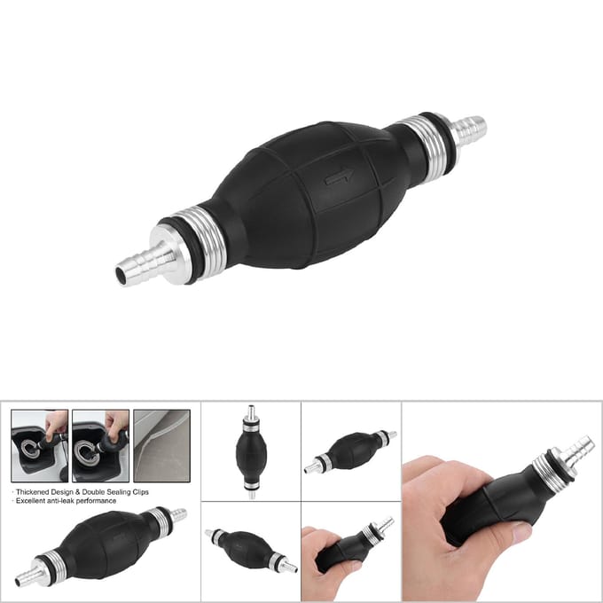 Rubberen Brandstofoverdracht Vacuüm Brandstofleiding Handmatige Aanzuigpomp Accessoire (12 mm)