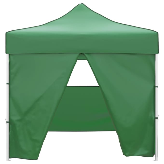 vidaXL - Vouwtent - met - 4 - zijwanden - 3x3 - m - groen