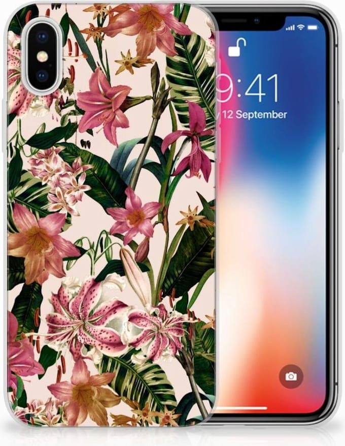 TPU Hoesje voor Apple iPhone X | Xs TPU Case Flowers