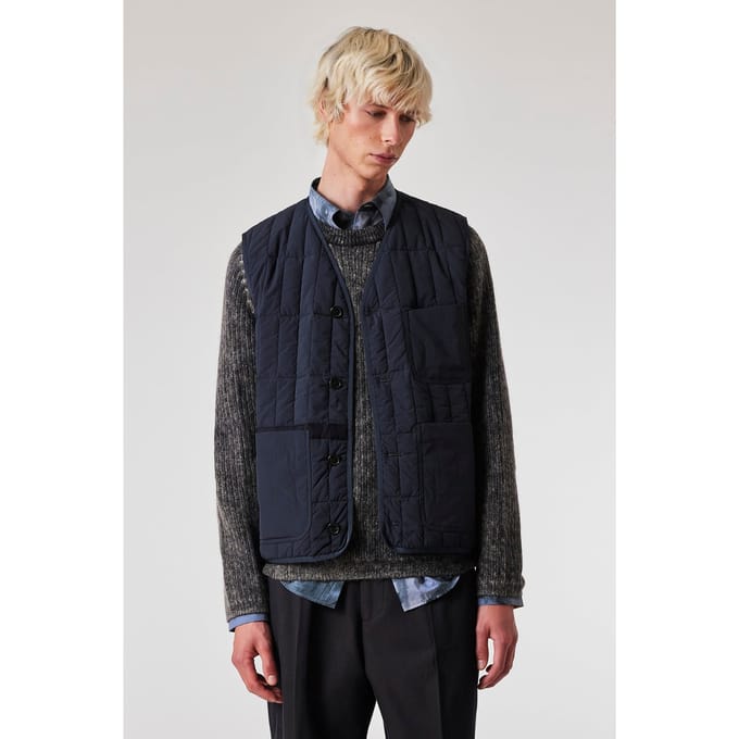 Paul Smith Mens Quilted Gilet Navy Maat: S | Bodywarmers Outlet | Heren | Blauw