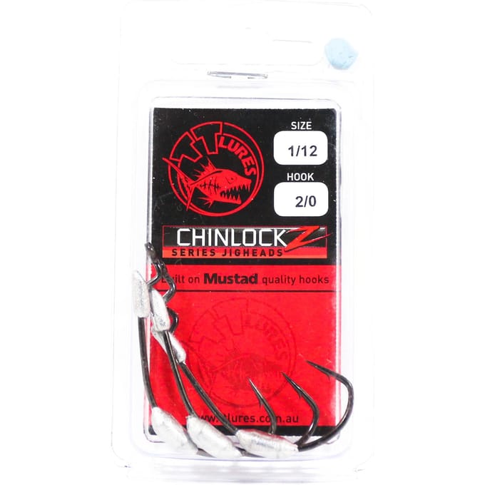 Tackle Tactics TT ChinlockZ SWS Crochet à vis sans fin lesté 1/12 oz 2/0 3/paquet (0817)