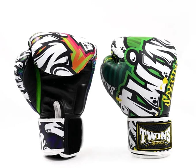 Twins Special FBGVL 3 Bokshandschoenen - Echt Leer - Graffiti - 12 oz