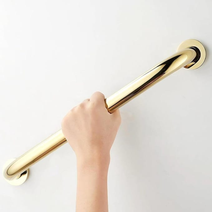 Douchebeugel - Veiligheidsbeugel Badkamer - Veilig Douchen - Roestvrij Staal - 50 cm - Zilver