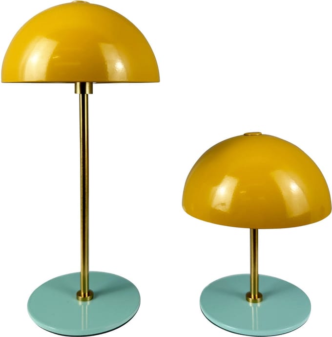 Dyberg Larsen ALONG LED mini tafellamp curry/turquoise – set van 3