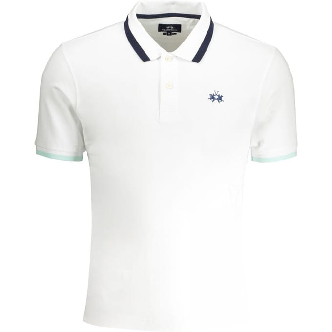 La Martina Witte Katoenen Polo Shirt voor Mannen