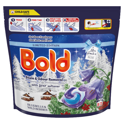 Bold Mrs Hinch's Limited Edition Bluebells & Wild Berries Wasmiddelcapsules - 52 stuks