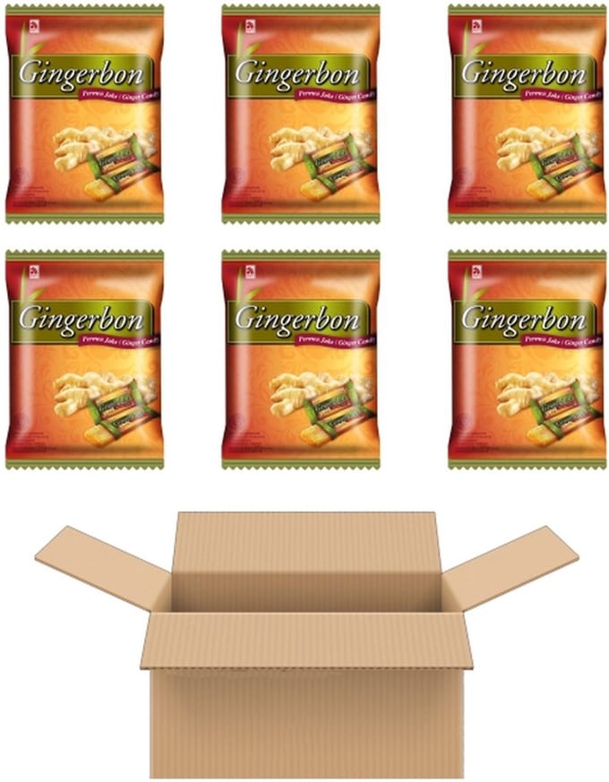 Multipak Agel Gingerbon Candy (6x125g)
