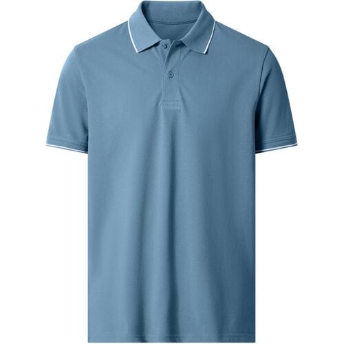 ESMARA MEN Piqué heren polo (Blauw, S)