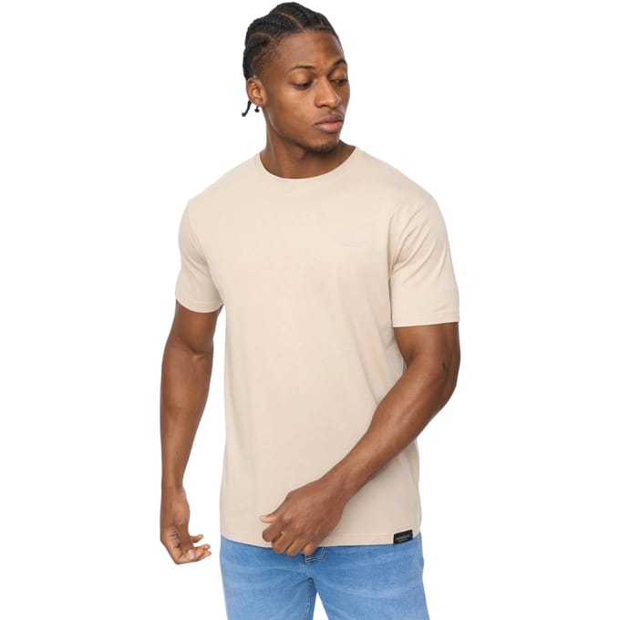 Crosshatch Heren Allmoore T-Shirt (Licht Steen)