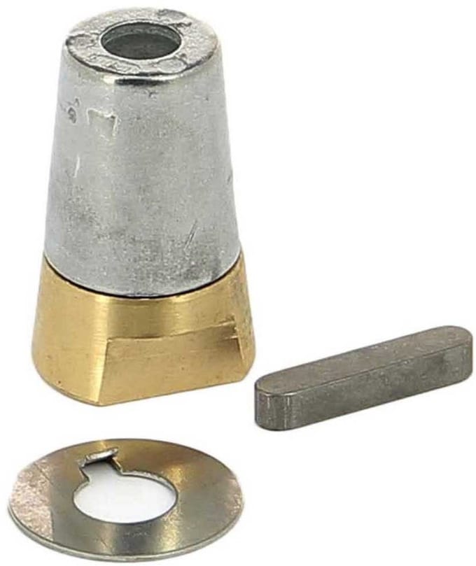 Vetus Complete As Met Bronzen Ogief En Zinkanode Goud 40 mm