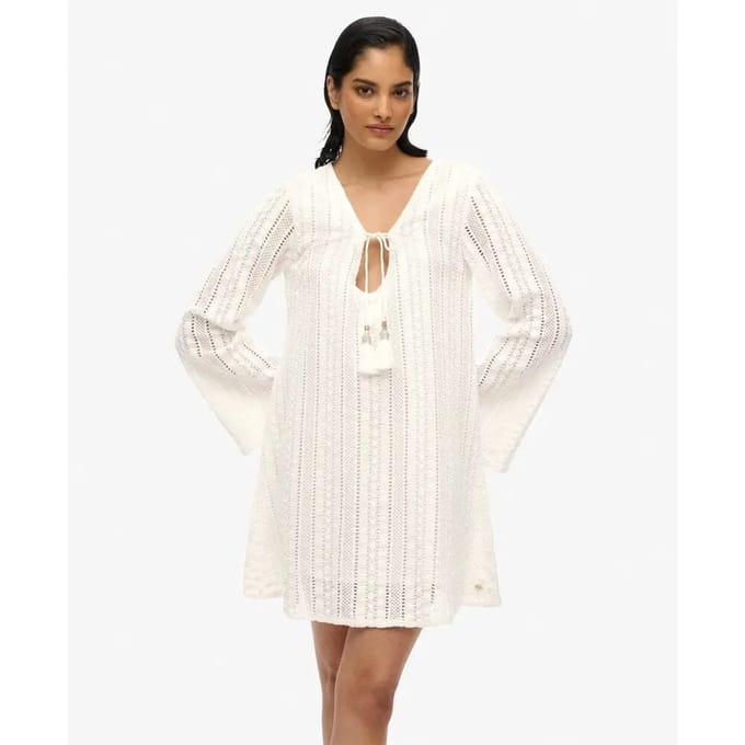 Korte kanten jurk Ibiza vrouw Superdry