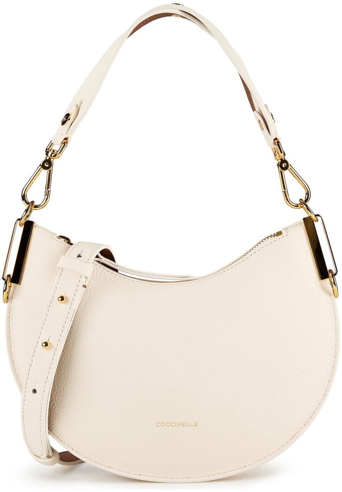 Coccinelle Sunup Crossbody tas Leder 25.5 cm - Dames - pearl-cognac