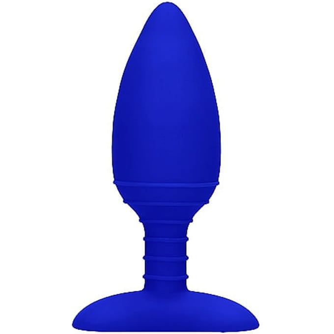 Elegance -  Heating Anal Butt Plug - Glow - Blue