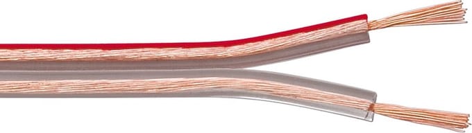 Luidspreker kabel (CCA) - 2x 4,00mm² / transparant - 100 meter