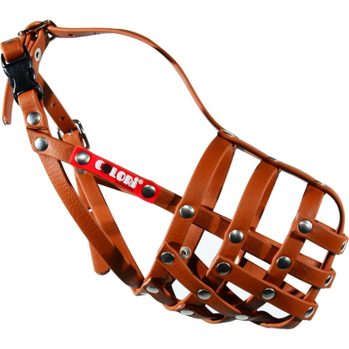 COLORI® Herder muilkorf M, lichtbruin maat 5 hond