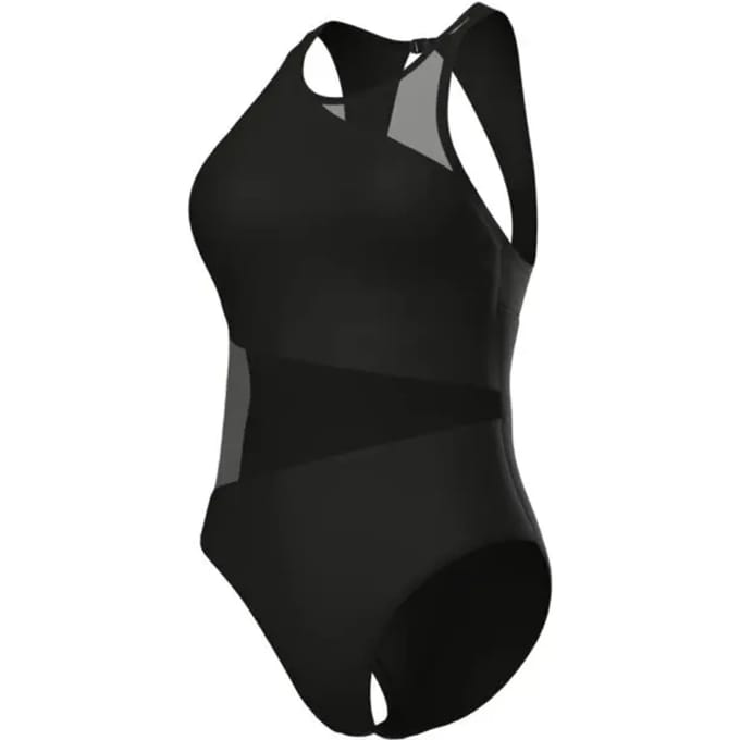 Dames zwempak uit 1 stuk Arena Mesh Angle Vent Back B