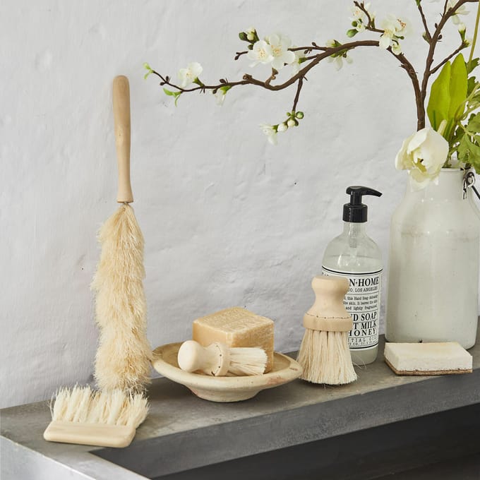 LOBERON Decoratieve borstel set van 4 Jalexor bruin