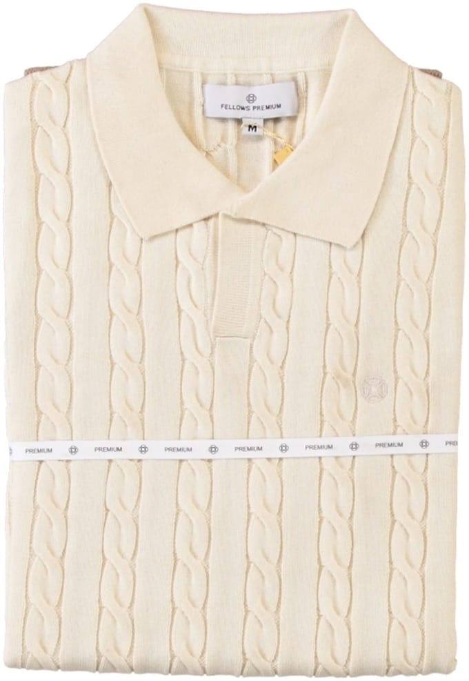 Fellows United Polo Premium Cable Ecru (61.3664 - 108)