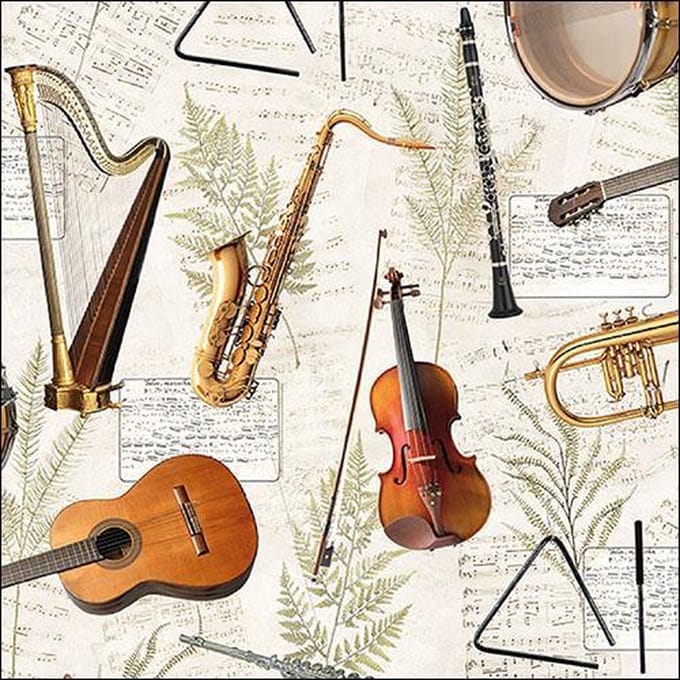 Ambiente Music papieren servetten