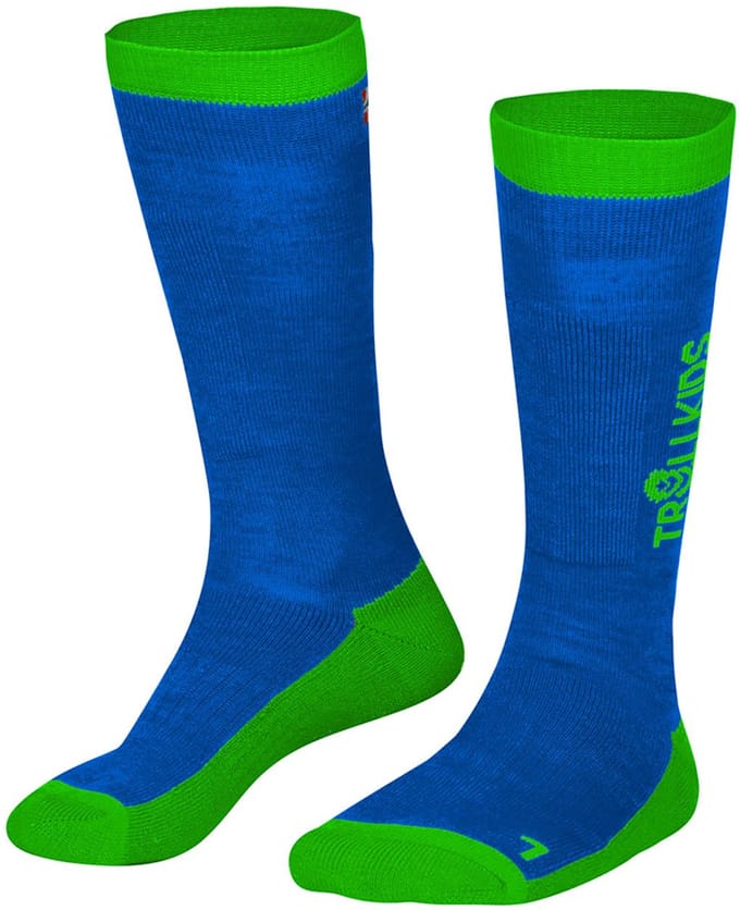 Trollkids Ski Half Lange Sokken Blauw EU 31-34 Kinderen