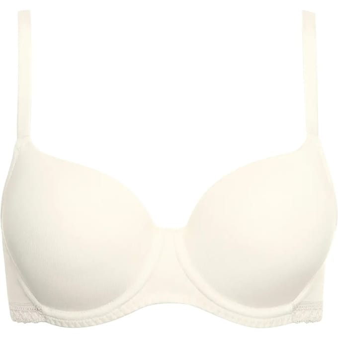 Katoenen champagne kleurige beugel BH Lisca Ines