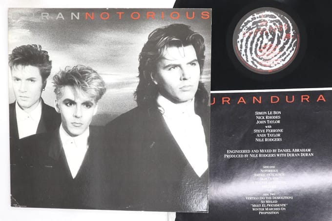 Disque vinyle DURAN DURAN Notorious PJ12540 CAPITOL 1986 US Rock Occasion