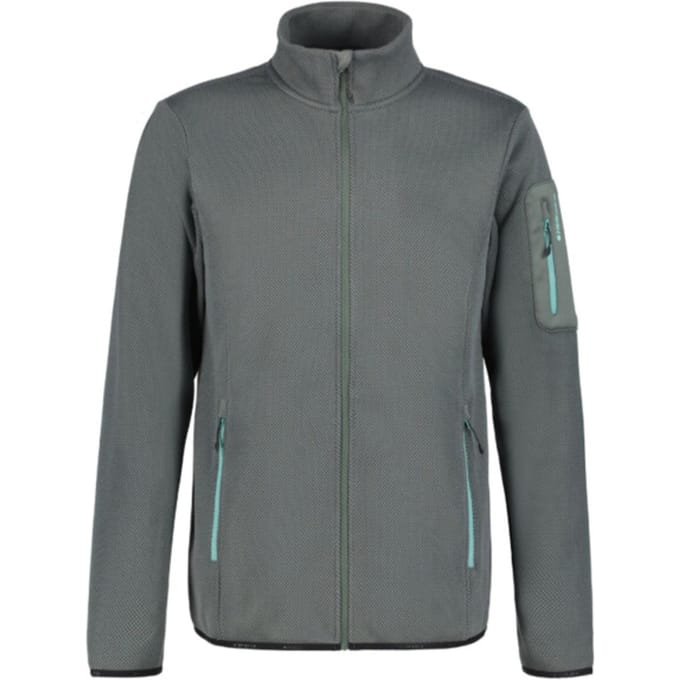 Icepeak Bredstedt Fleecesvest - Heren Lange rits fleece - Dark Olive