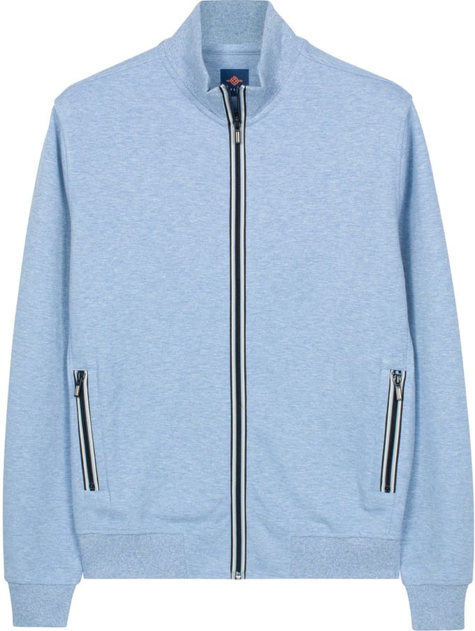 Baileys Vest Subtle Faux-Uni Sweat Doubleface Interlock Riviera Blue / male