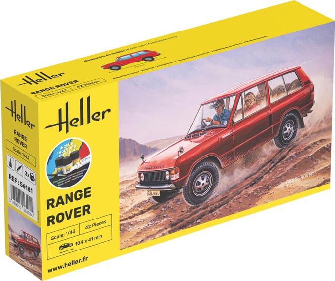 Heller Modelbouwpakket Auto - 56181 Range Rover - Auto - Starter Kit Plastic - 1:43 - Modelbouw