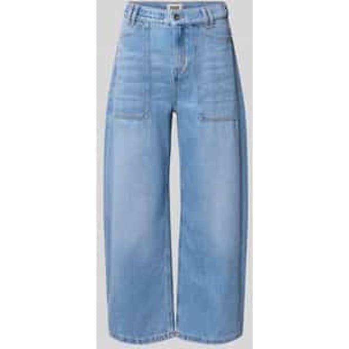 barrel fit jeans met opgestikte zakken model 'DERIVE'