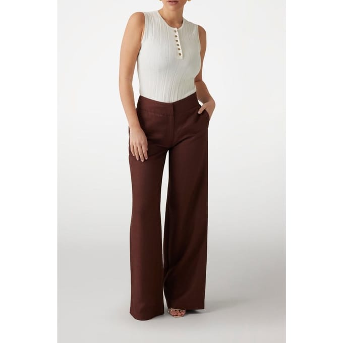 GUESS Marciano By  Giada Slv Sweater Top Sandy Shore Größe: L | Tanktops Outlet | Damen | Braun