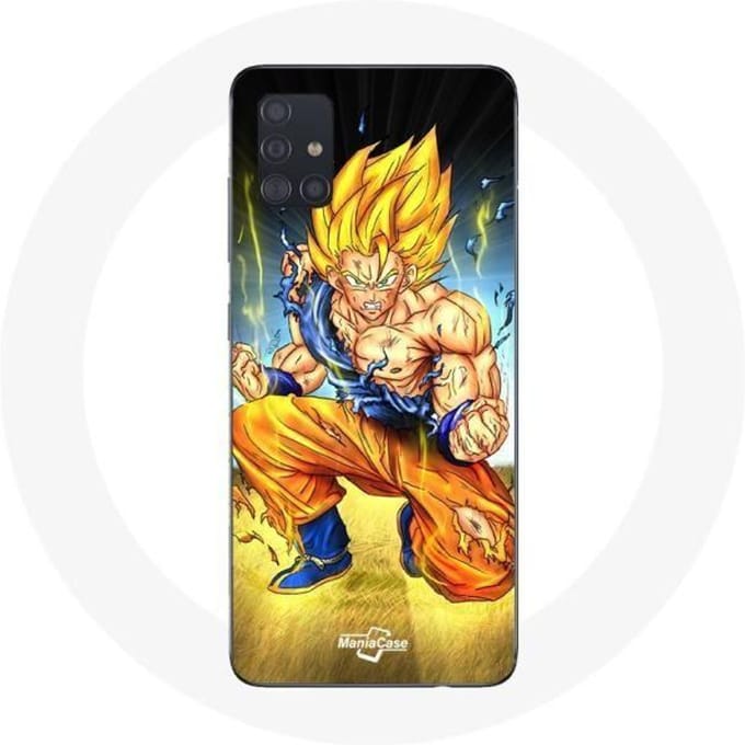 Coque Samsung Galaxy A51 Son goku dragon ball corps enervé