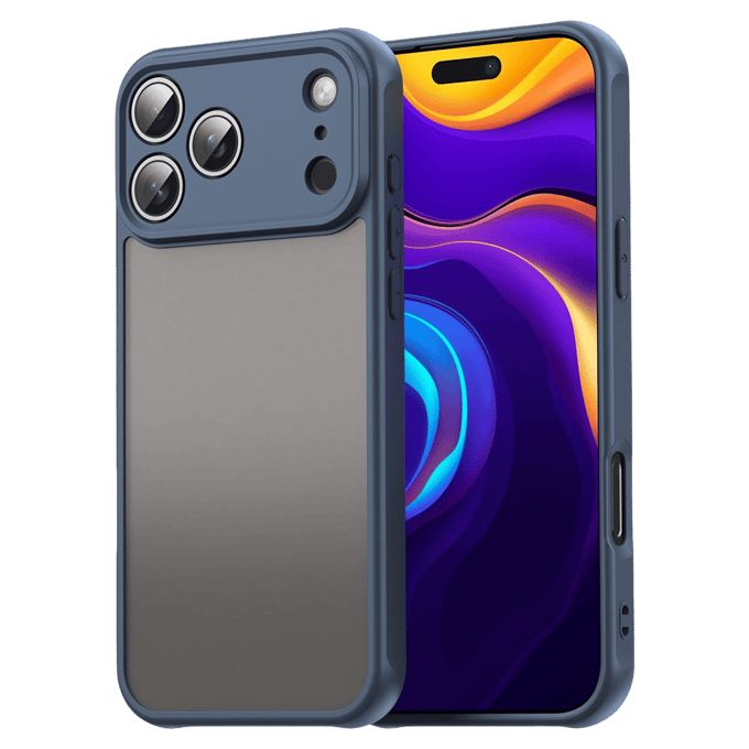Mocaa Apple iPhone 17 Pro Slim Anti-Shock Hoesje Blauw