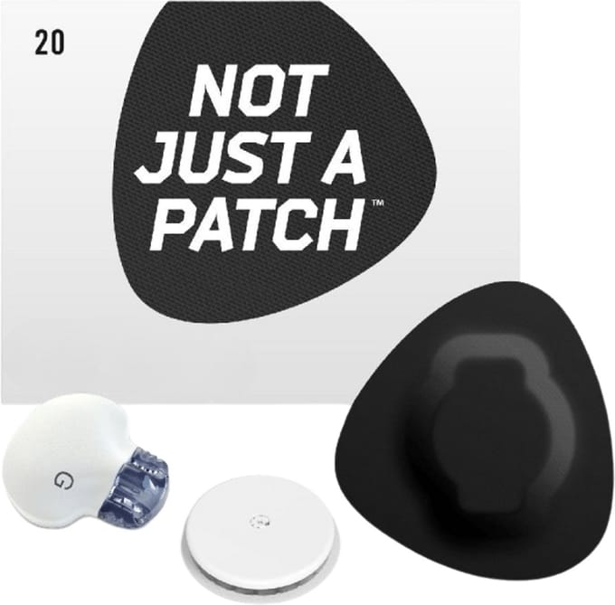 Not Just a Patch - S - Black patch - 20 pack - For Freestyle Libre & Medtronic Guardian