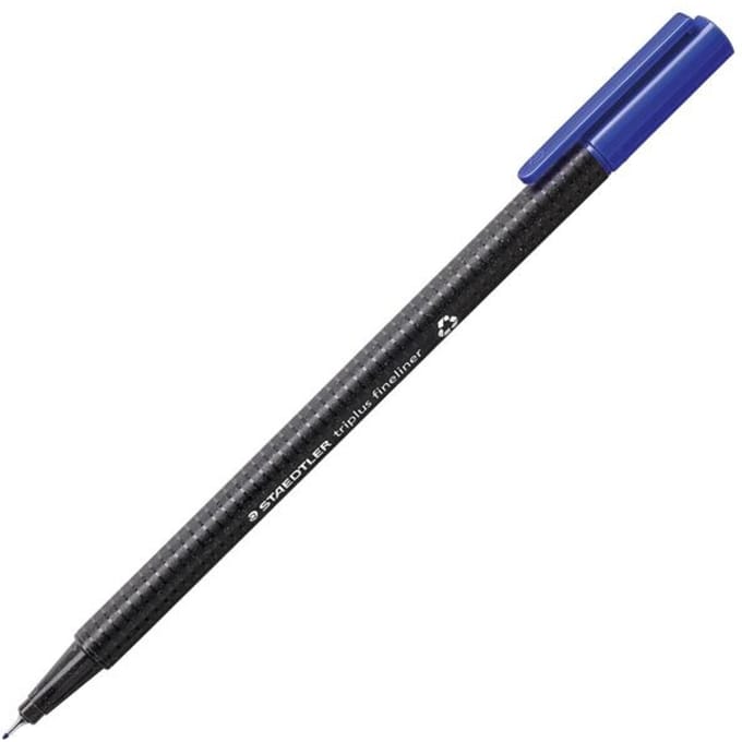 Fineliner Staedtler Triplus 334 blauw 0.3mm