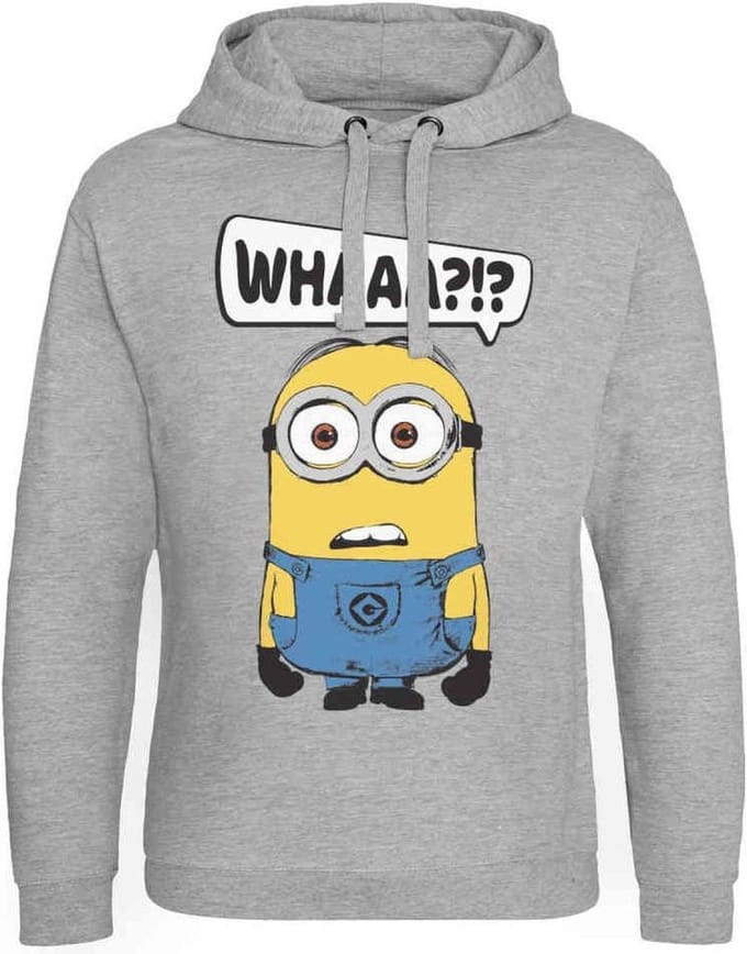 Minions Hoodie/trui -M- Whaaa?!? Grijs