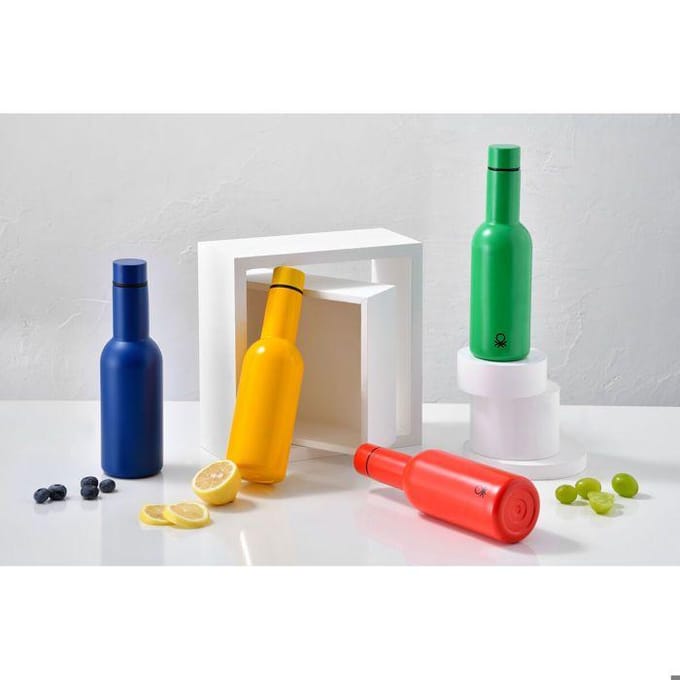Thermos Benetton RAINBOW BE Bleu Métal Acier inoxydable 550 ml bleu
