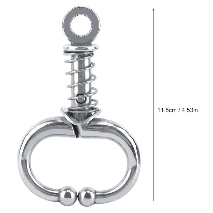 Accessoire d'élevage d'anneau de nez de bétail de vache de taureau d'acier inoxydable(Pince à becs ressorts)