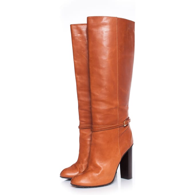 Dsquared2 bruine leren laarzen.