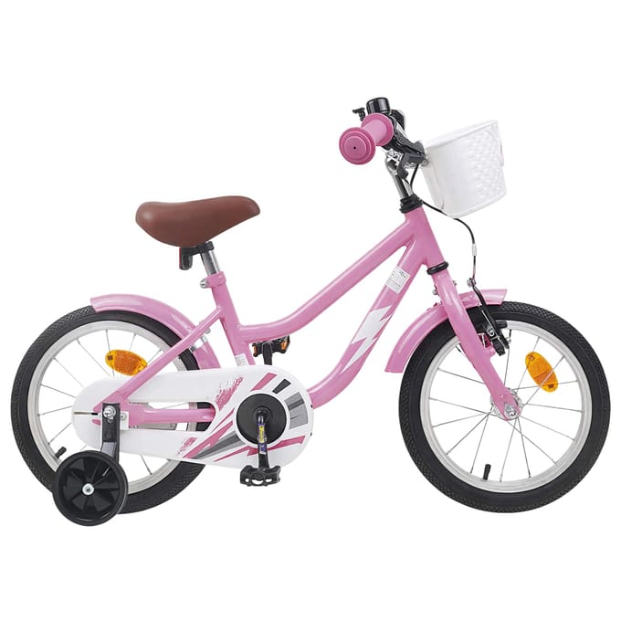 vidaXL - Kinderfiets - 12 - Inch - voor - 2-4 - jaar - oud - Licht - Roze